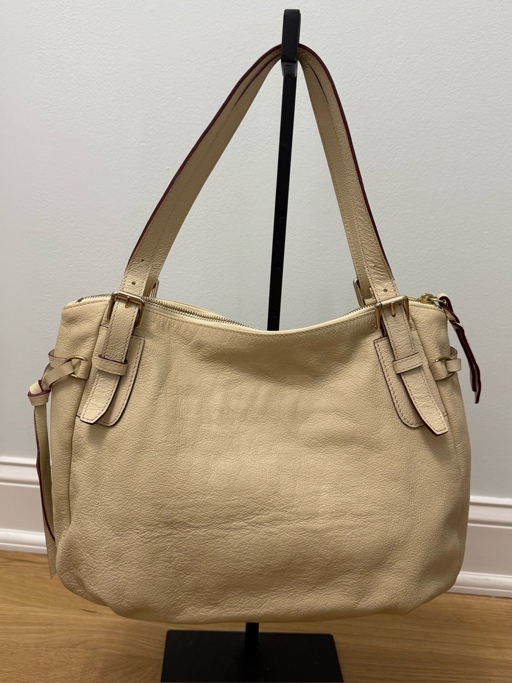 Dooney & Bourke Vintage Nina Pebbled Leather Shoulder Bag - Picture 2 of 9